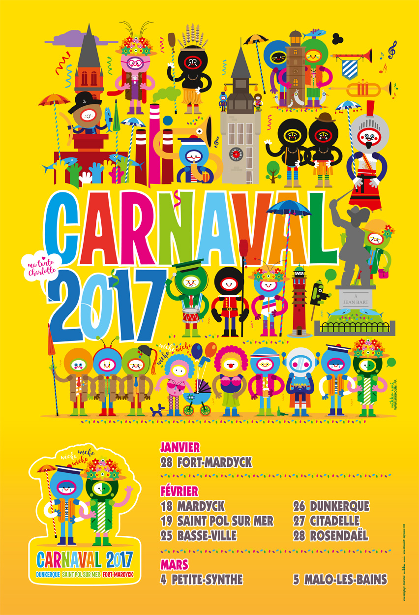 L'affiche 2017 du carnaval de Dunkerque