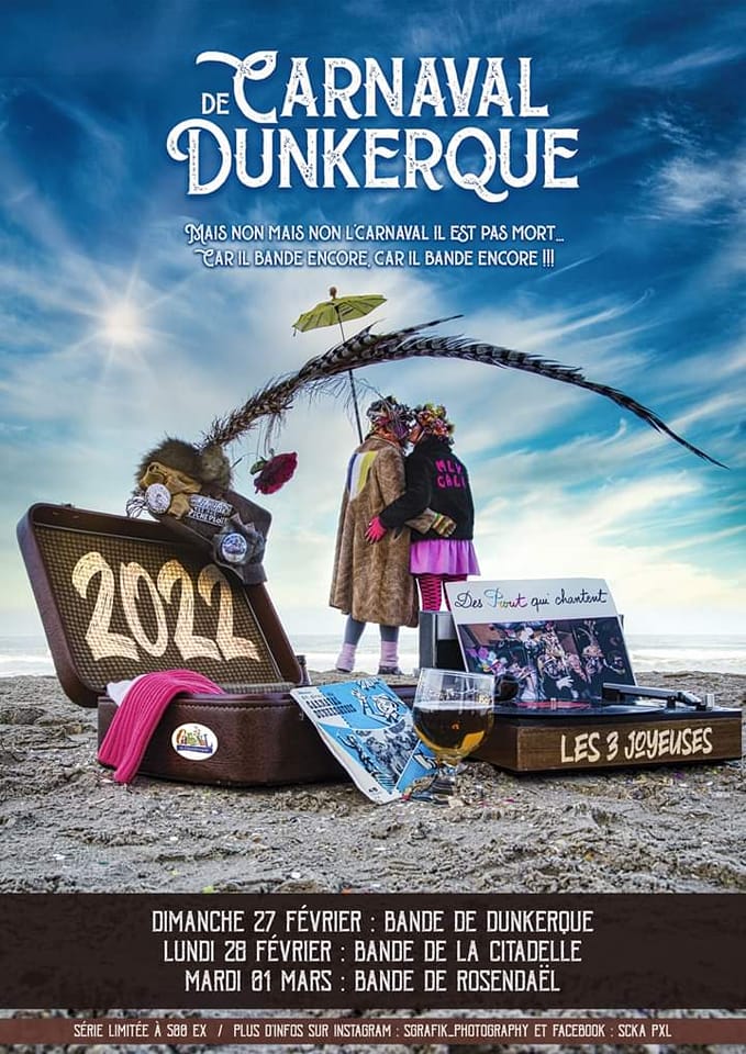 Affiche alternative carnaval de Dunkerque 2022