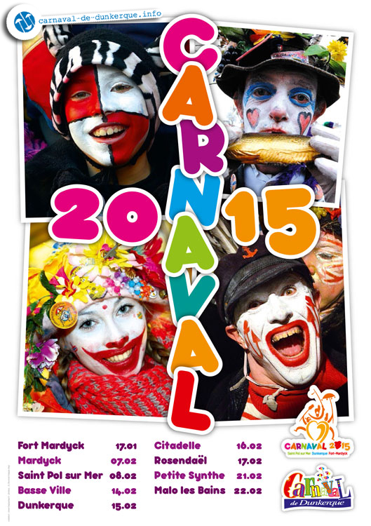 Affiche du carnaval de Dunkerque 2015